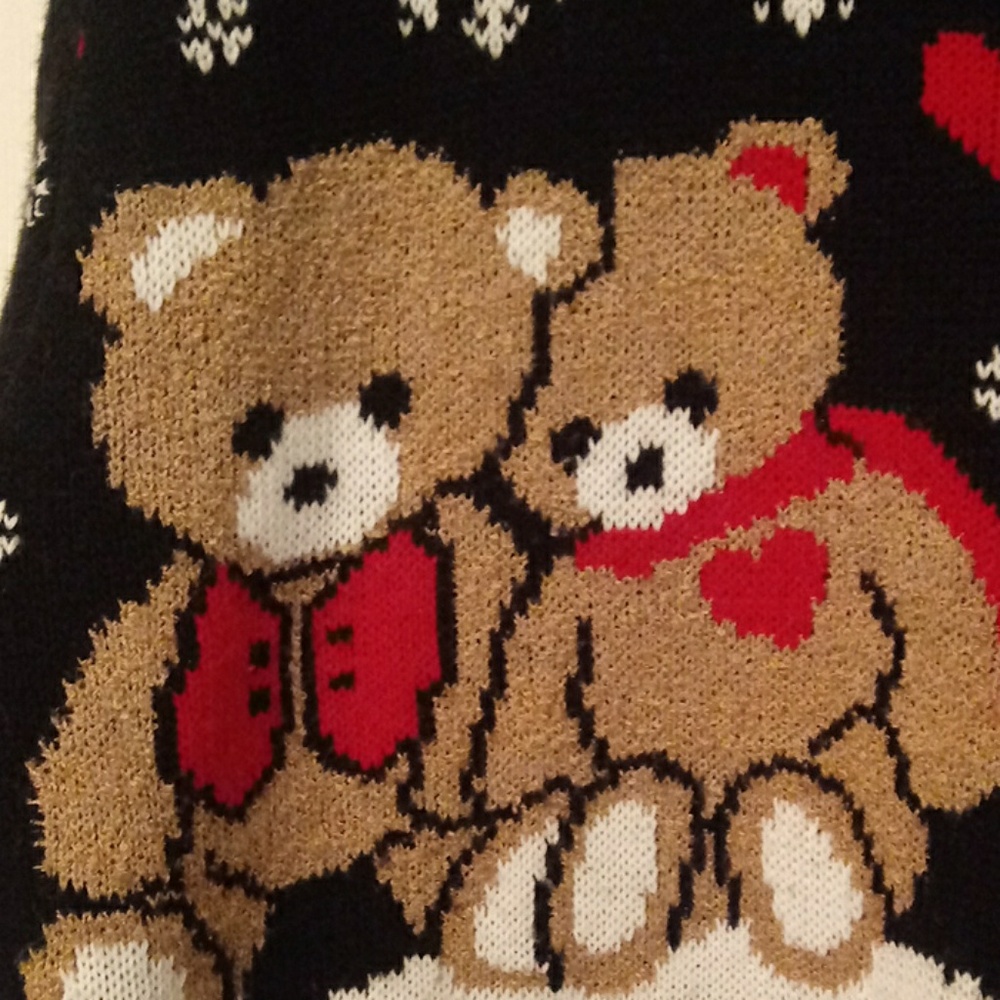 GOLD ROSETTES XMAS SWEATER - Picture 2 of 8